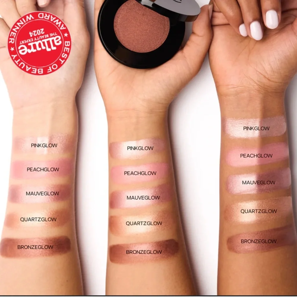 Saie Glow Sculpt Multi Use Cream Highlighting Blush in Quartz Glow warm bronze